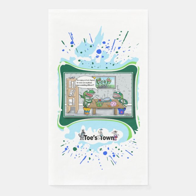 Dinner At The Flytraps | Birthday Guest Napkin (Front)