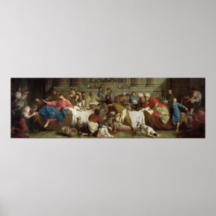 Dinner at the House of Simon, 1737 Poster