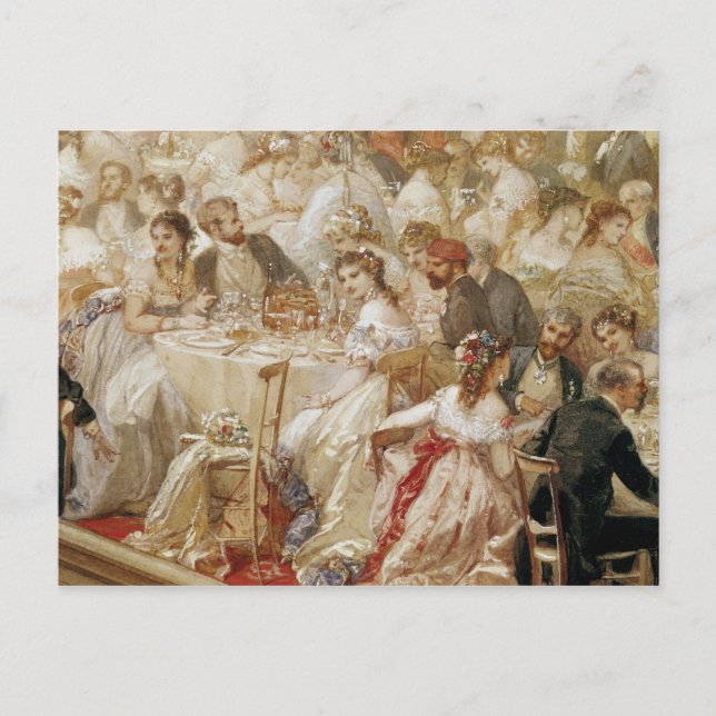Dinner at the Tuileries, 1867 Postcard (Front)