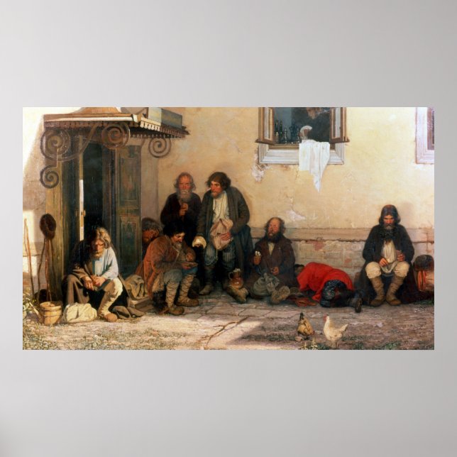 Dinner at the Zemstvo, 1872 Poster (Front)