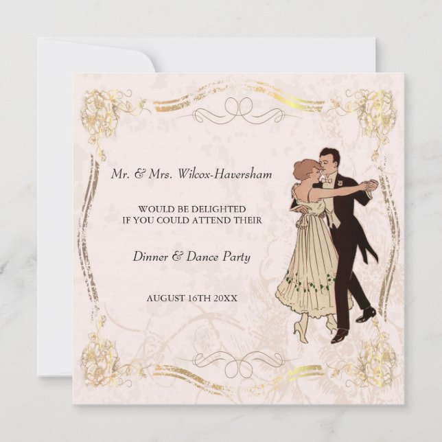 Dinner & Dance Party Invitation (Front)