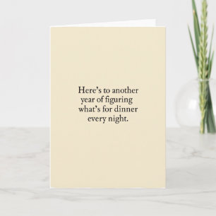 Dinner Dilemma Funny Card