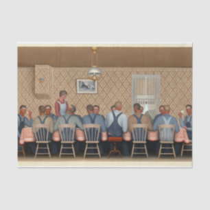 Dinner for Threshers by Grant Wood Tissue Paper