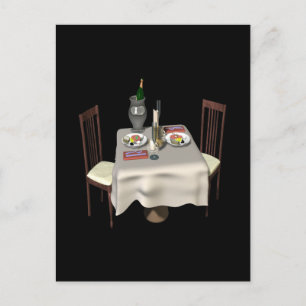 Dinner For Two Postcard