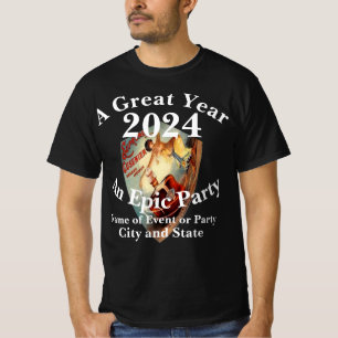 Dinner Happy Hour Girls Boys Night Out Wine 2024 T-Shirt