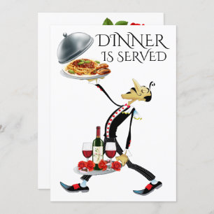 DINNER is SERVED Invitation