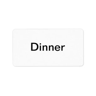 Dinner Labels