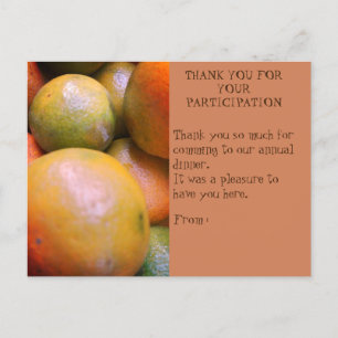DINNER PARTICIPATION THANK YOU CARD