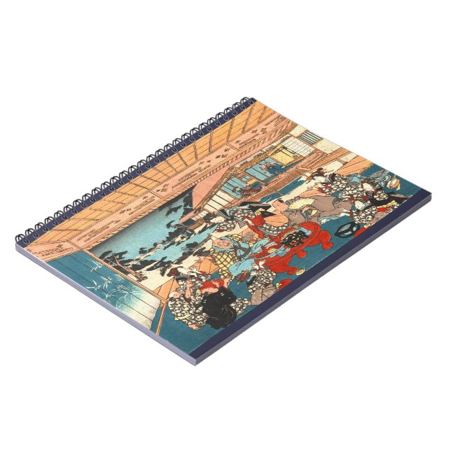 Dinner Party 1840 Spiral Notebook (Left Side)