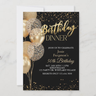 Dinner Party, Any Age, Birthday Dinner Invitation