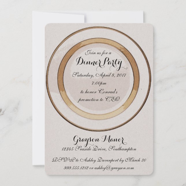 Dinner Party Invitation (Front)