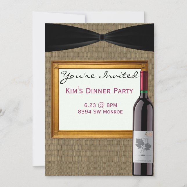 Dinner Party Invitation (Front)
