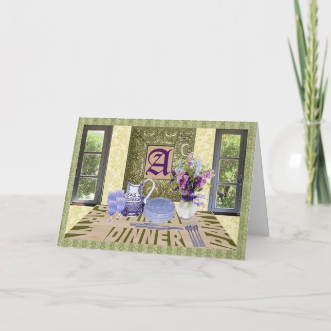 Dinner Party Invitation (Front)