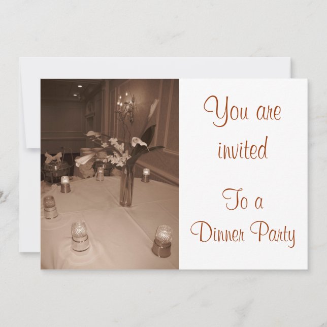 Dinner Party Invitation (Front)