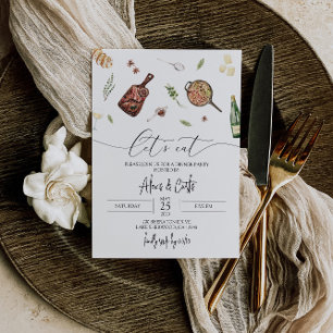 Dinner Party Invitation - Modern Dinner Invitation