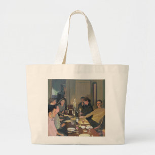 Dinner Party Large Tote Bag