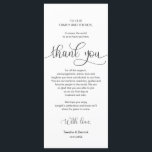 Dinner Place Setting Thank You, Black Font Cards<br><div class="desc">This is the Modern beautiful, in Black font, Place Setting Thank You Cards. Share the love and show your appreciation to your guests, when they sit down at their seat and read this personalised charming thank you place setting card. It's a wonderful way to kick off your special day celebration!...</div>