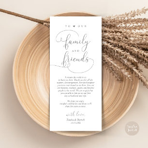 Dinner Place Setting Thank You Modern Elegant Card
