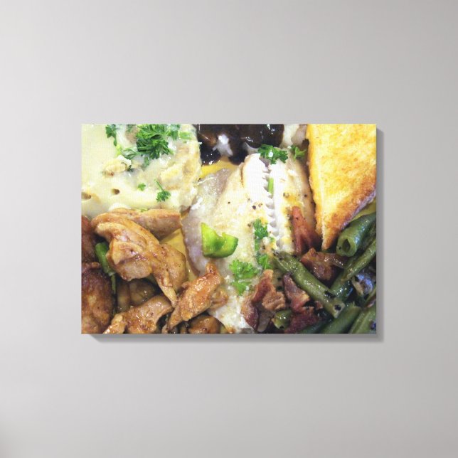 Dinner Plate Canvas Print (Front)