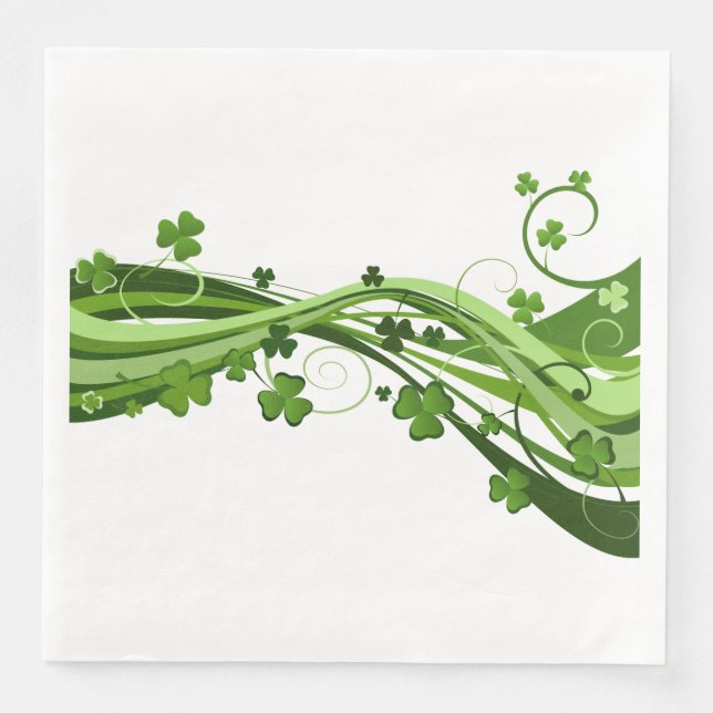 Dinner Size Paper Napkins-Saint Patrick's Napkin (Front)