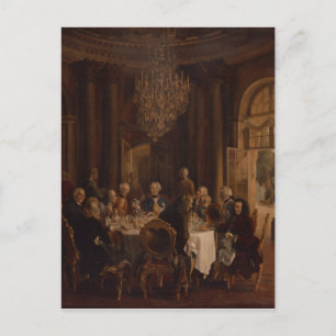 Dinner Table at Sanssouci, 1850 Postcard