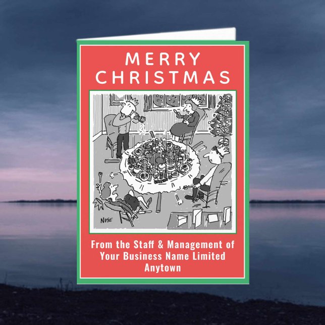 Dinner Table Collapses Under Weight Christmas Card (Creator Uploaded)