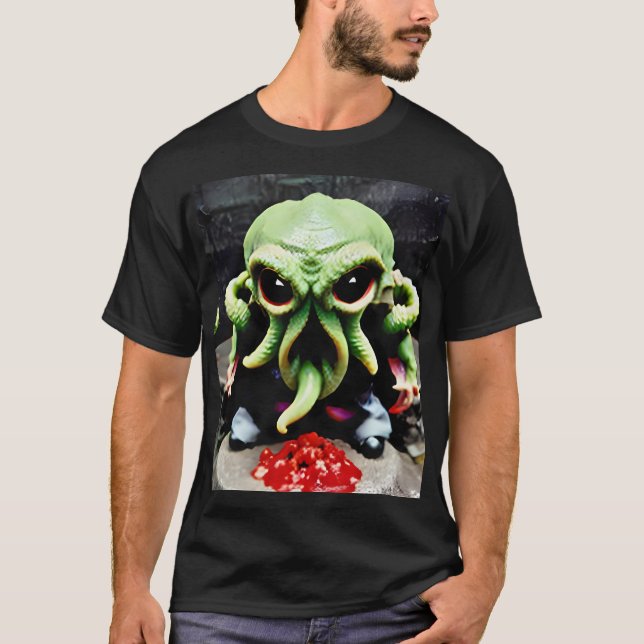 Dinner with Cthulhu T-Shirt (Front)