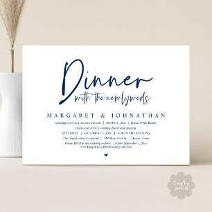 Dinner with the Newlyweds, Wedding Elopement Party Invitation