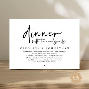 Dinner with the Newlyweds, Wedding Elopement Party Invitation