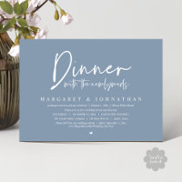 Dinner with the Newlyweds, Wedding Elopement Party