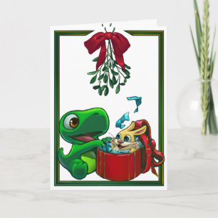 Dinnersaurus Greeting Card: Sweetie and Bunno Card