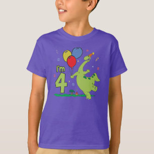 Dino 4th Birthday T-Shirt
