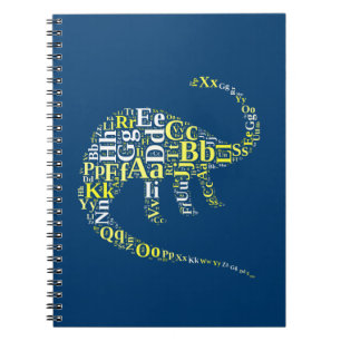 Dino alphabet spiral notebook