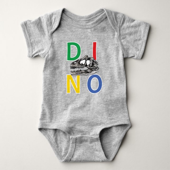 DINO - Baby Jersey Bodysuit (Front)