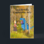 Dino Birthday for Granddaughter Special Request Card<br><div class="desc">Dinosaur Birthday Card for Granddaughter,  Holly.  Special Request
Product ID  ID: 256547493314432735</div>