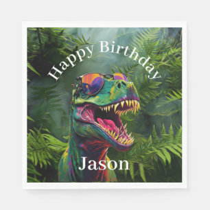 Dino  Birthday  Napkin