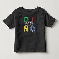 DINO - Black Toddler Fine Jersey T-Shirt