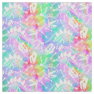 Dino Bone Dig Rainbow Fabric