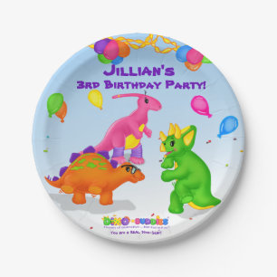 Dino-Buddies™ Paper Cup – Dino-Buddies Dance Party Paper Plate