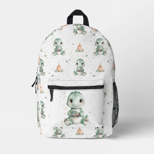 Dino Camp Explorer Printed Backpack (Front)