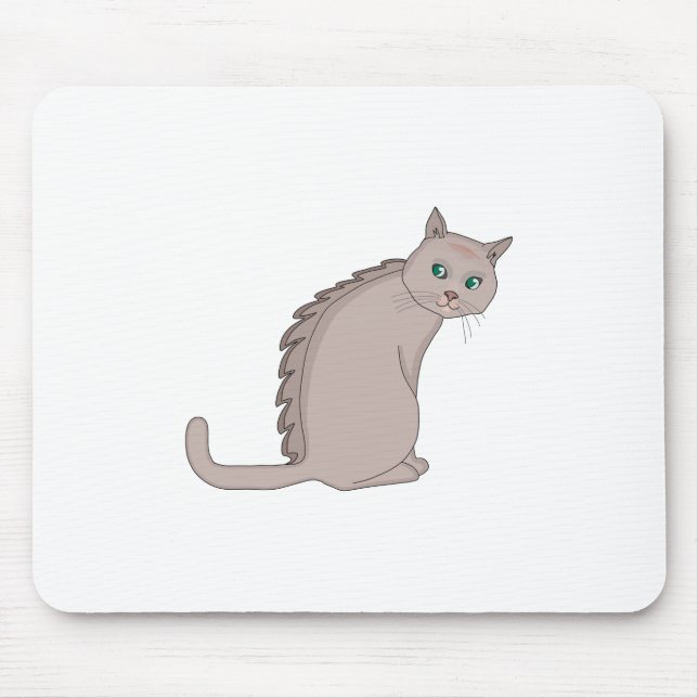 Dino Cat Mouse Pad (Front)