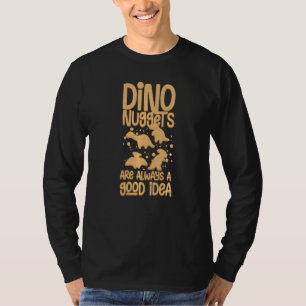Dino Chicken Nugget Dinosaur Nugs Veggie T-Shirt
