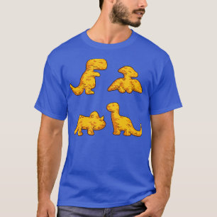Dino Chicken Nuggets Patterns For Kids Dinosaur Nu T-Shirt