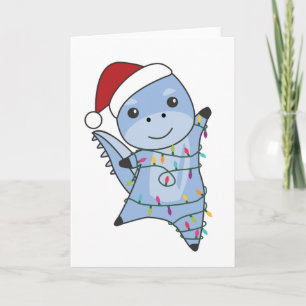 Dino Christmas Dinos Winter Animals Card
