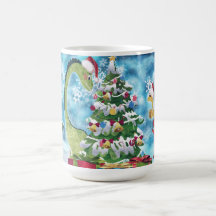 Dino Christmas mug