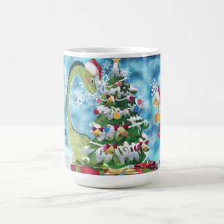 Dino Christmas mug