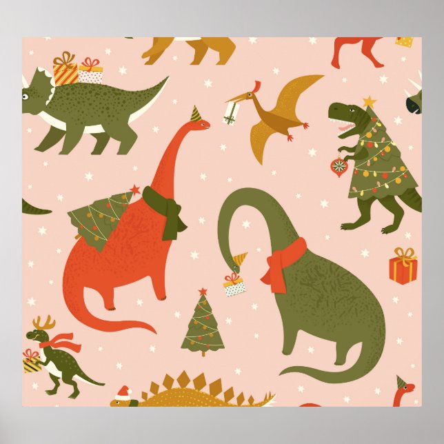 Dino Christmas Party: Tree Rex Poster (Front)