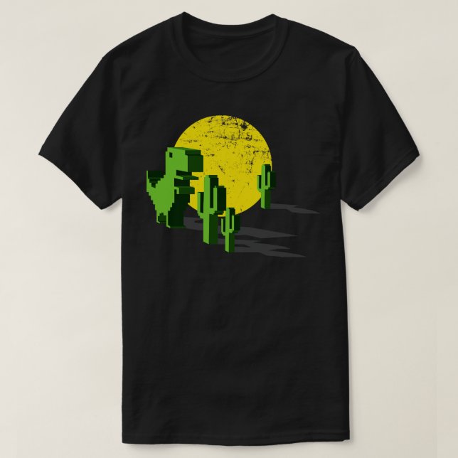 Dino chrome no internet connection T-Shirt (Design Front)
