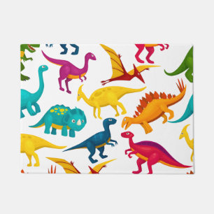 Dino cutte pattern stickers doormat