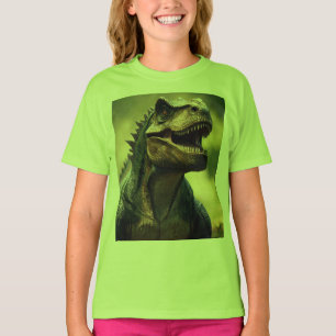Dino Design Girls' Basic T-Shirt